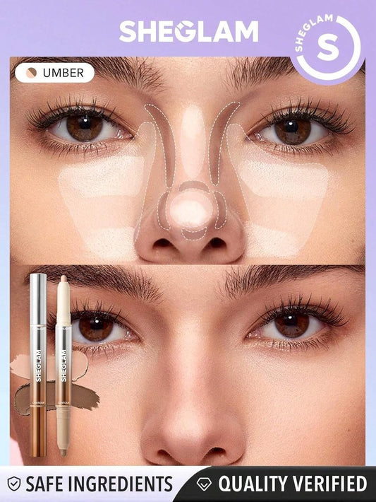 SHEGLAM Fine Line 2-in-1 Nose Contour & Highlight Stick