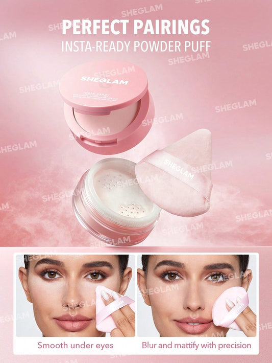 SHEGLAM Insta-Ready Face & Under Eye Setting Powder | 2 in 1