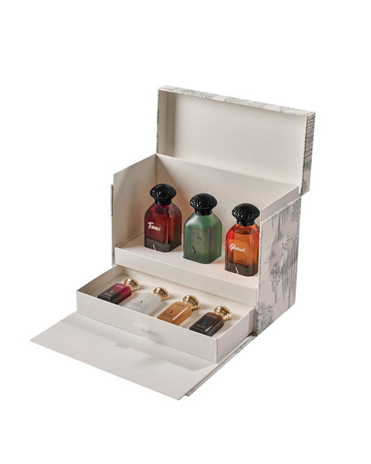 مجموعة عِشــرة طيب – إصدار خاص من دخون الإماراتية | 7 عطور فاخرة