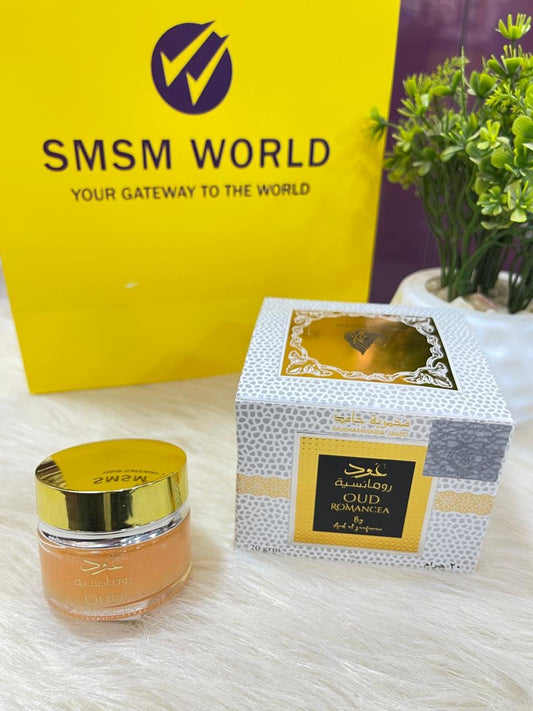 مخمرية جامد عود رومانسية من أرض الزعفران – 20 جرام | للشعر والجسم