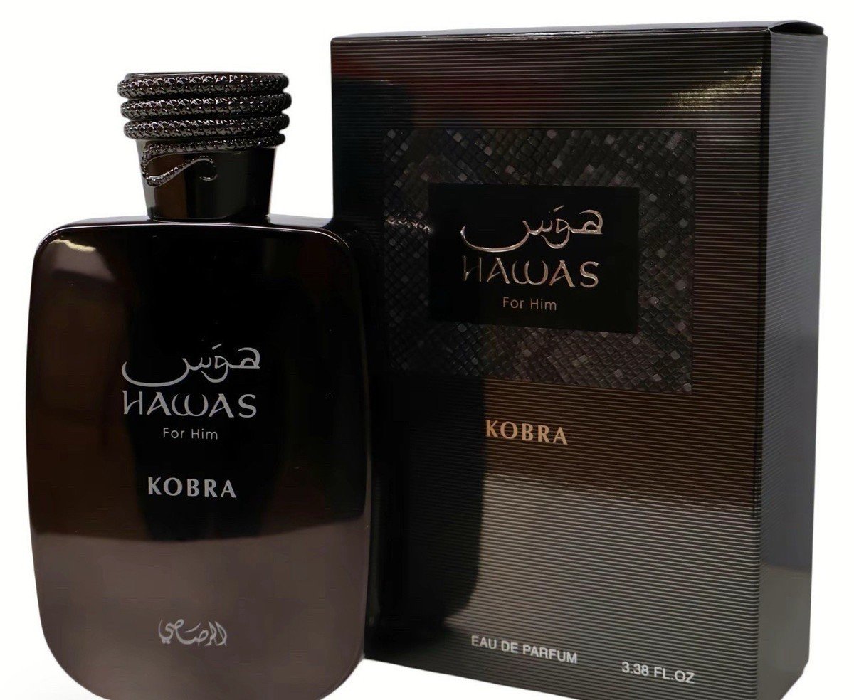 Hawas Kobra by Rasasi Eau de Parfum for Men – 100ml